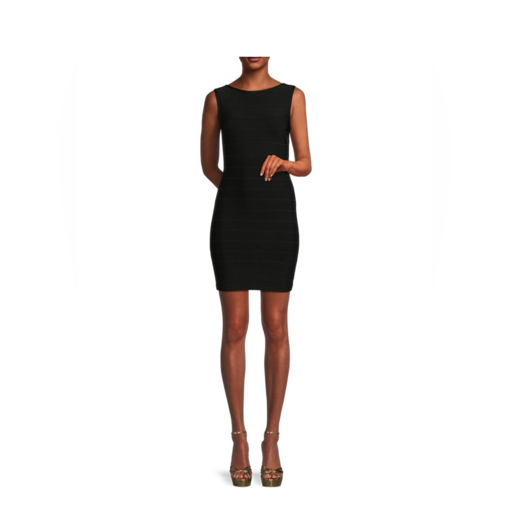 Herve Leger Scoop Back Bodycon Mini Dress- Sz Small